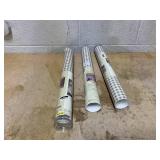 LOT OF 3 Threshold Gingham Taupe Peel and Stick Wallpaper