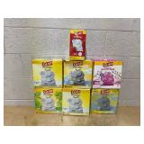LOT OF 7 Glad Trash Bags