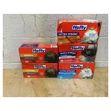 LOT OF 5 Hefty Trash Bags