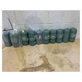 LOT OF 10 Biom Refillable Wipe Dispensers - Eucalyptus Green