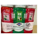 LOT OF 8 Clorox Disinfecting Wipes (3 Pack Per Pack)