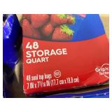 LOT OF 11 Ziploc Quart Bags