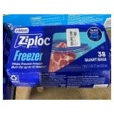 LOT OF 9 Ziploc Freezer Bags