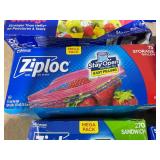 LOT OF 9 Ziploc Bags