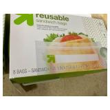 LOT OF 8 Reusable Bags