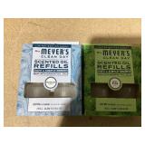 LOT OF 10 Mrs. Meyers Clean Day Scented Oil Refills (Snowdrop & Iowa Pine Scents)