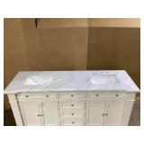 Highbury Furnishings Riccardo 72" Double Bathroom Vanity (Minor Transit Damage On Corner, See Photos)