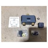 Insoma Smart Water Hose Timer Sprinkler Timer with 2 Outlet, Automatic Irrigation System Controller for Lawns and Yard, Compatible with Alexa Dark Gray-Brass Inlet & Brass Outlet