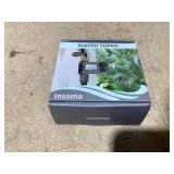 Insoma Sprinkler Timer with Brass Swivel, Programmable Water Timer for Outdoor Garden Hose, Hose Timers with Rain Delay/Manual/Auto Mode, Drip Irrigation and Lawn Watering System, 1 Outlet (Used)
