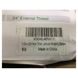 TRJZWA 3 Zone Sprinkler Timer for Garden Hose,Water Timer with 3 Independent Zone,Programmable Automatic&Manual Irrigation System with Brass Inlet,Rain Delay,IPX5 Waterproof,LCD Display for Yard,Lawn,