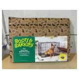 Boots & Barkley  2 Door Wire Collapsible Dog Crate - L - Black Dimensions: 36" (L), 25" (H) x 23" (W), Breed size: Large (51-75 Pounds)