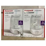 LOT OF 2 Honeywell Ultra Comfort Cool Mist Humidifier - White, HUL545W