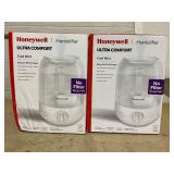LOT OF 2 Honeywell Ultra Comfort Cool Mist Humidifier - White, HUL545W