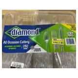 LOT OF 10 Diamond Plastic All Occasion Cutlery