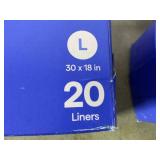 LOT OF 10 up&up Drawstring Liners For Cat Litter Boxes Size L 30x18 in