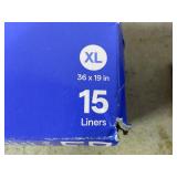 LOT OF 8 up&up Drawstring Liners For Cat Litter Boxes Size XL 36x19 in