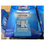 LOT OF 9 Clorox (1) Toilet Wand & (8) Toilet Wand Refills