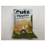 SSS. 6x 7.75oz Utz Ripples-Fried Dill Pickle