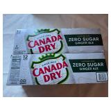 SSS. 2x 12pk Canada Dry Ginger Ale-Zero Sugar