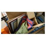 Pallet of misc stuff lamps, cooker, trimmer, absorbent underwear, sprinkler, Wheaties boxes, desk lamp