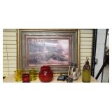 Picture, vases, decorations