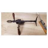 Hand held vintage drill and nut cracker