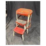 Vintage Metal Step Stool