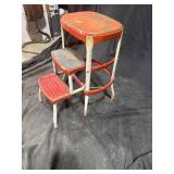 Vintage Metal Step Stool