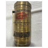 Vintage Brass Fire Extinguisher