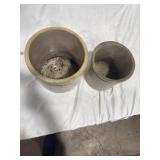 Two Stoneware Crocks