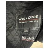 Wilsons Black Leather Jacket LARGE