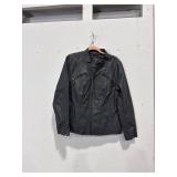 Roz & Ali Faux Leather Jacket LARGE