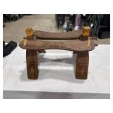 Vintage Wooden Camel Saddle