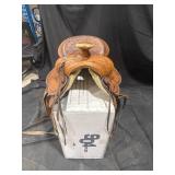 Tooled Leather Western Saddle