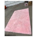 Pink Shag Area Rug