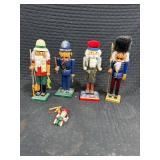 Wooden Nutcrackers and Puppet