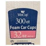 300 Count Foam Car Cups 32 Ounce No Lids
