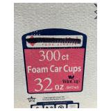 300 Count Foam Car Cups 32 Ounce No Lids
