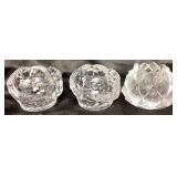 Art Glass Bundle - Lasisepat Glass Vase, Kosta Boda Snowball Candle Holders and Orrefors Artichoke Candle Holder