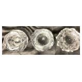 Art Glass Bundle - Lasisepat Glass Vase, Kosta Boda Snowball Candle Holders and Orrefors Artichoke Candle Holder