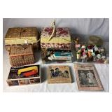 Large Classic Sewing Package with 3 Sewing Baskets and lots of notions