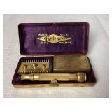 Collection of 4 Gilette Mens Safety Razors with Cases- 2 Gillette Super Speed, 2 Old Type DE Safety Razors