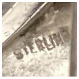 .925 Sterling Silver Multi Stone Bird Ring  - Size 7