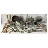 Large Bundle of Vintage and Antique Kitchen Cooking, Baking, Utensils, Tools and Accessories