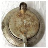 Vintage Scandinavian Krumkake Iron and Vintage Wood Rolling Pins