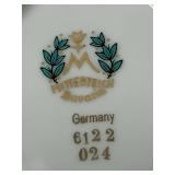 Vintage Schumann Arzberg "Wild Rose" China Set and Mitterteich Bavaria 3 Part Relish Dish