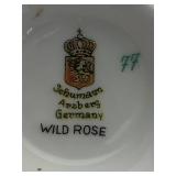Vintage Schumann Arzberg "Wild Rose" China Set and Mitterteich Bavaria 3 Part Relish Dish