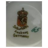 Vintage Schumann Arzberg "Wild Rose" China Set and Mitterteich Bavaria 3 Part Relish Dish