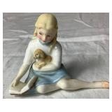 Royal Doulton Figurines - Lamping Time, Old Balloon Seller, The Balloon Man and My Pet