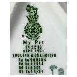 Royal Doulton Figurines - Lamping Time, Old Balloon Seller, The Balloon Man and My Pet